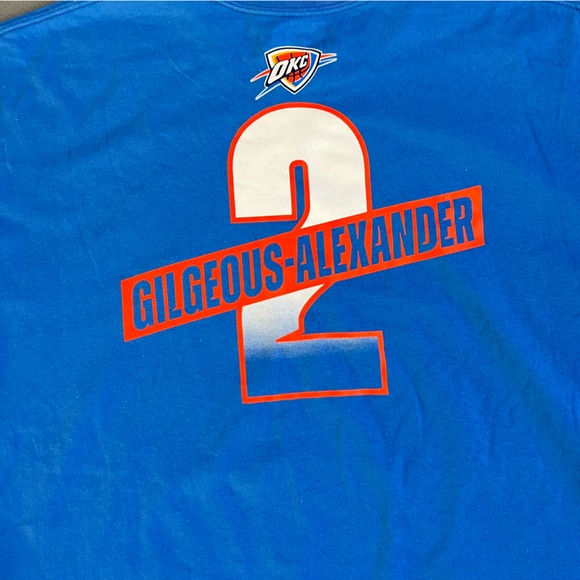 NBA Oklahoma City Thunder Shai Gilgeous Alexander Men's T-Shirt - 2XL - Picture 3 of 5